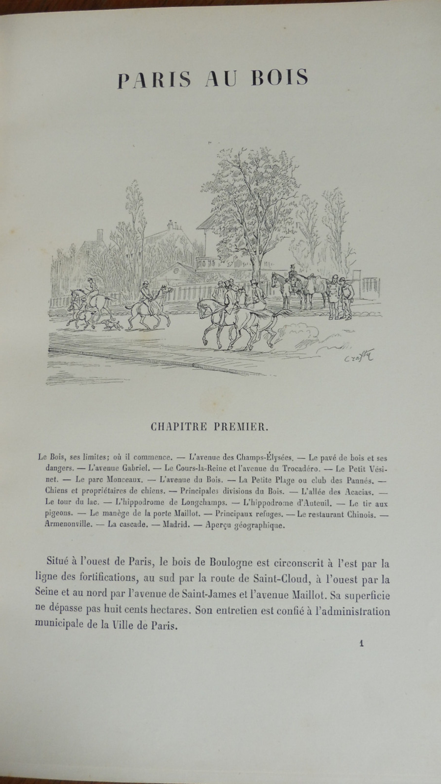 Paris au bois (Crafty) 1890 EQUITATION