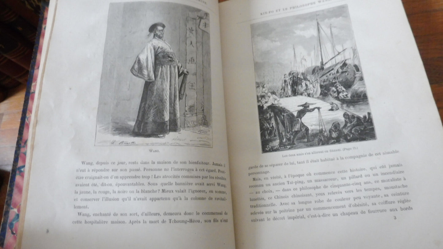Tribulations d'un chinois. Les 500 millions de la Begum (J. Verne) illus. Benett