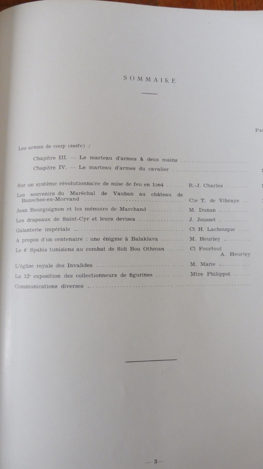 Bulletin de la Société des Amis du Musée de l'Armée. Années 1955-1961 2 vol.
