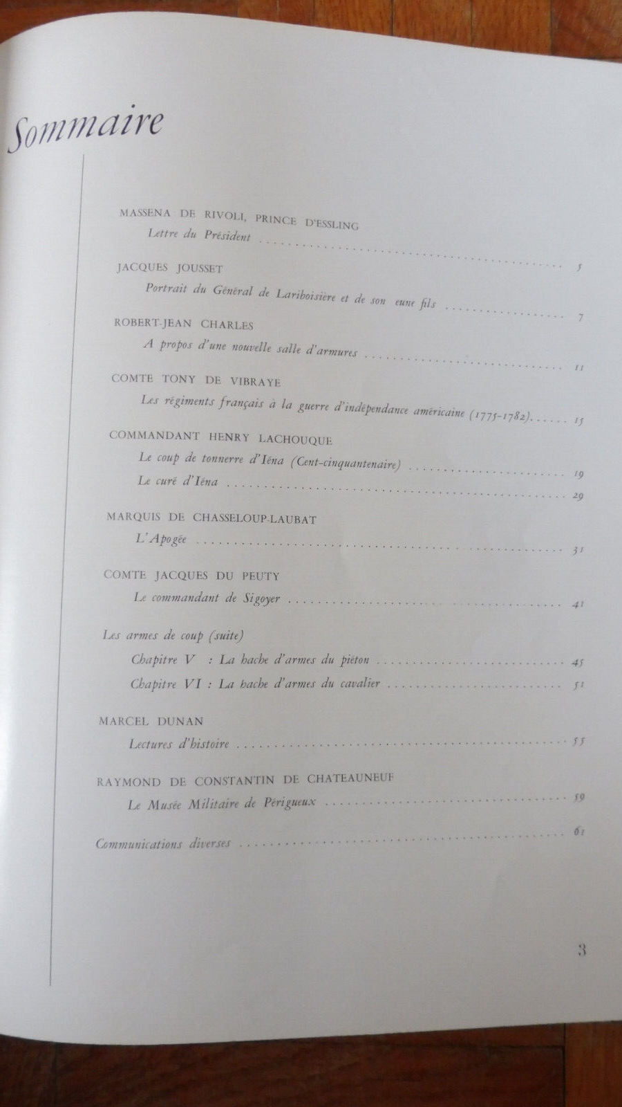 Bulletin de la Société des Amis du Musée de l'Armée. Années 1955-1961 2 vol.