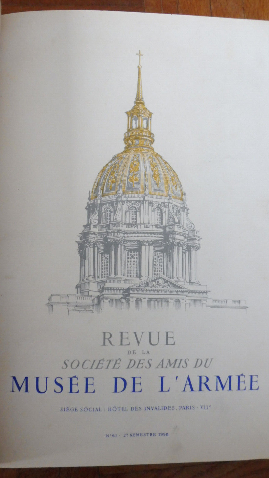 Bulletin de la Société des Amis du Musée de l'Armée. Années 1955-1961 2 vol.