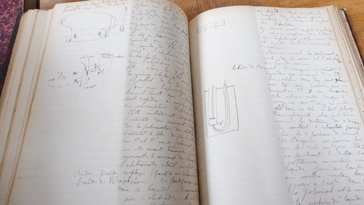 Conférences de Ernest Bichat c.a. 1880 SCIENCES PHYSIQUE MANUSCRIT