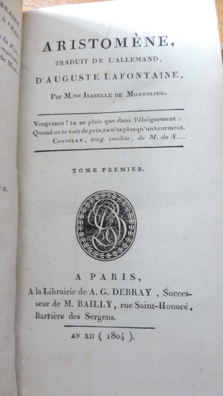 Aristomène (Auguste Lafontaine) 1804 2/2