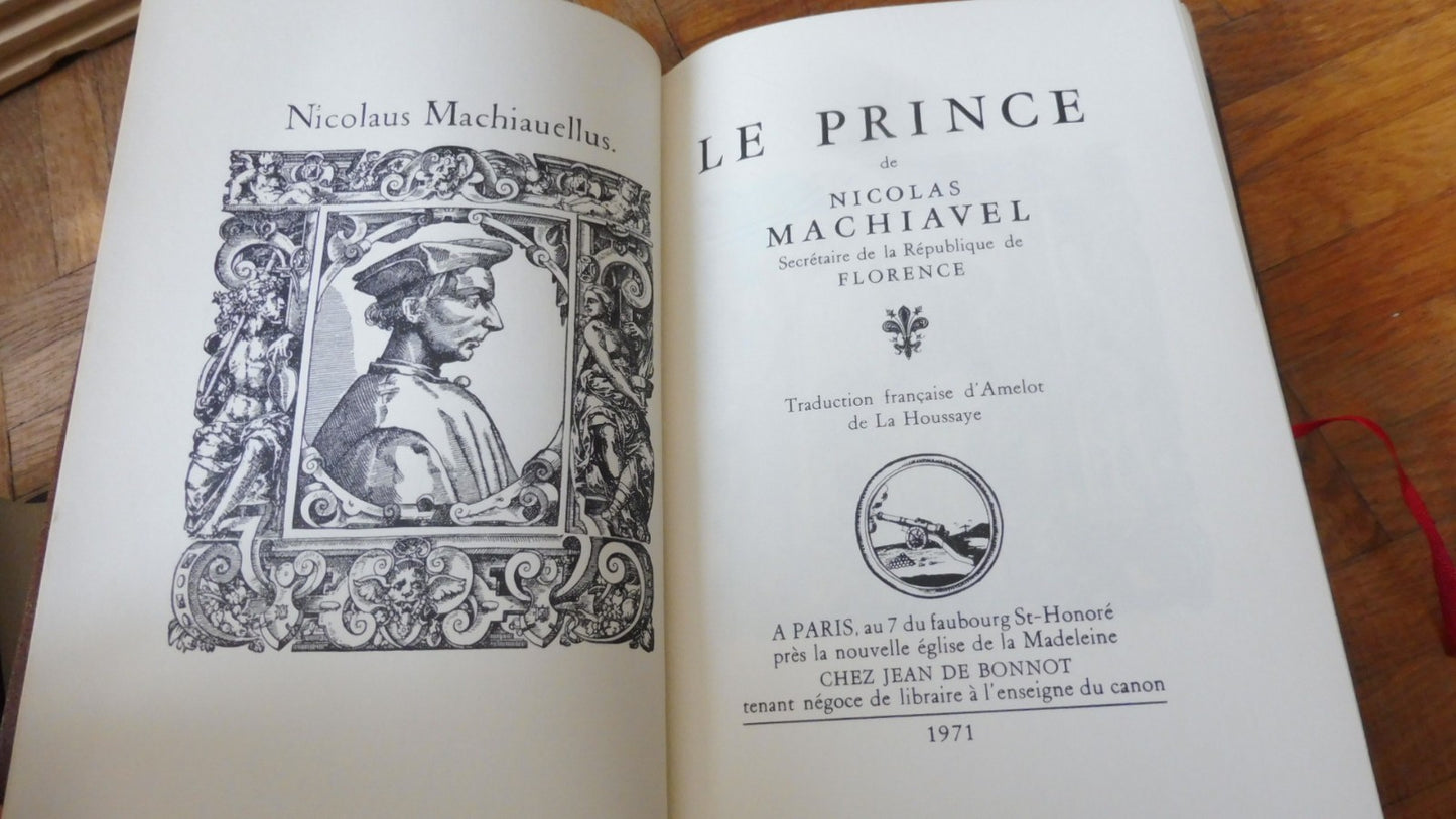 Le Prince (Machiavel) 1971 JEAN DE BONNOT