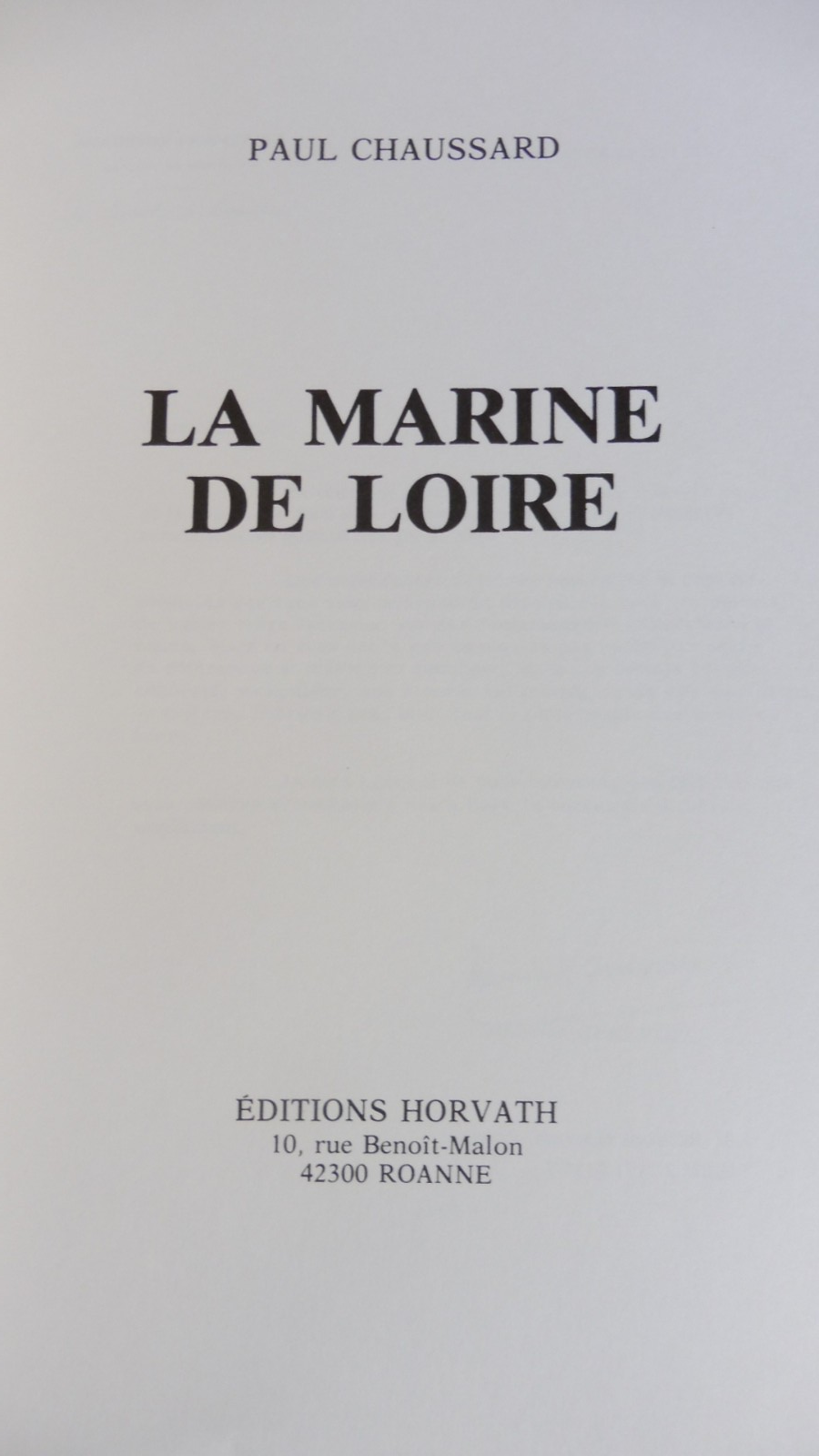 La Marine de Loire (Paul Chaussard) 1980