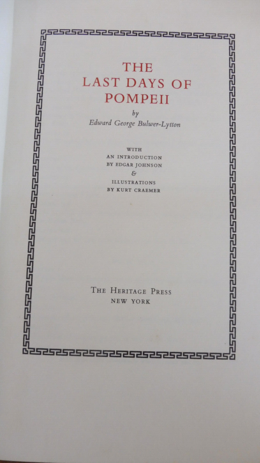 The last days of Pompeii (Lord Lytton) s.d. illus. Craemer