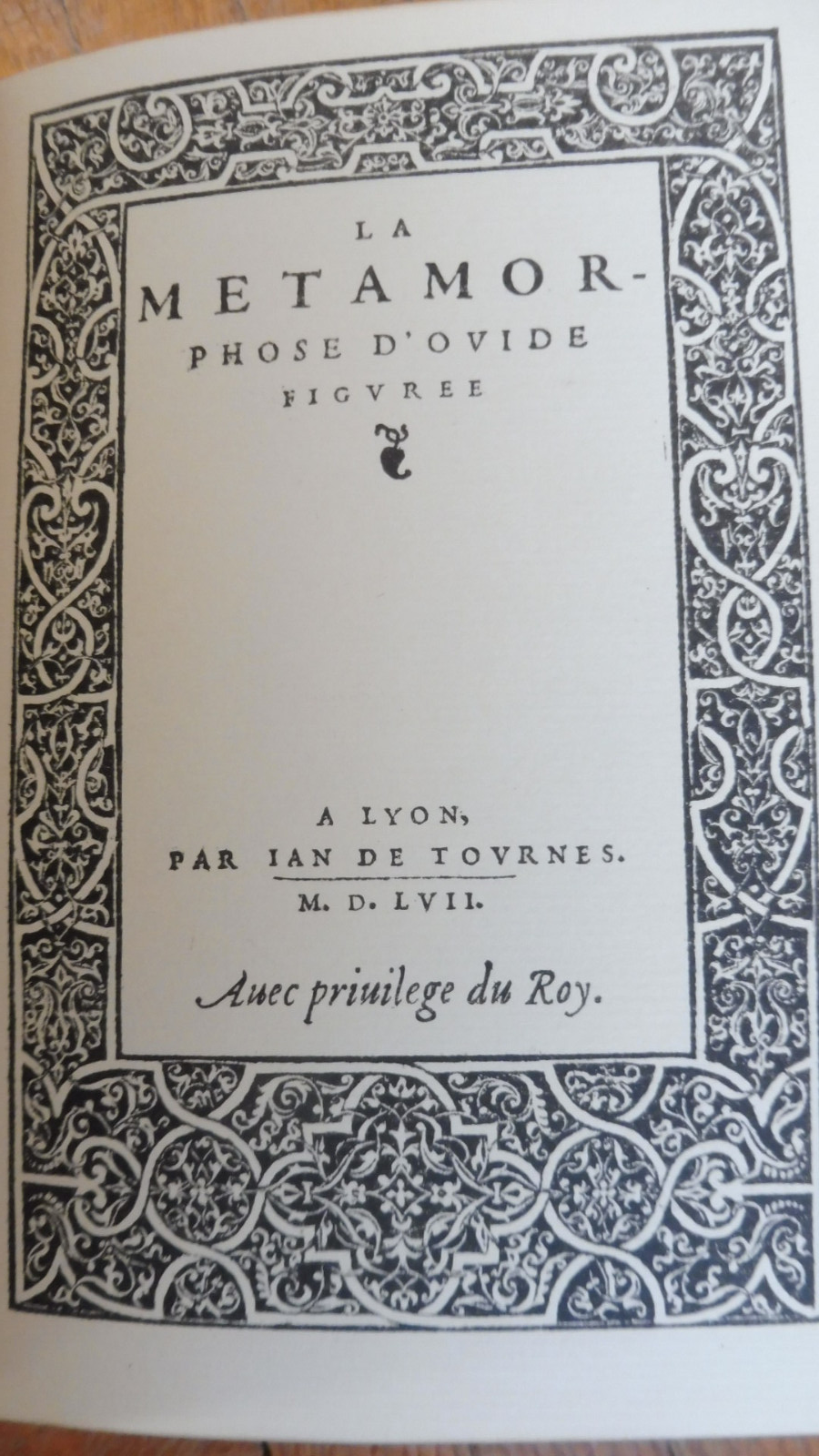 La Métamorphose figurée (Ovide) 1933