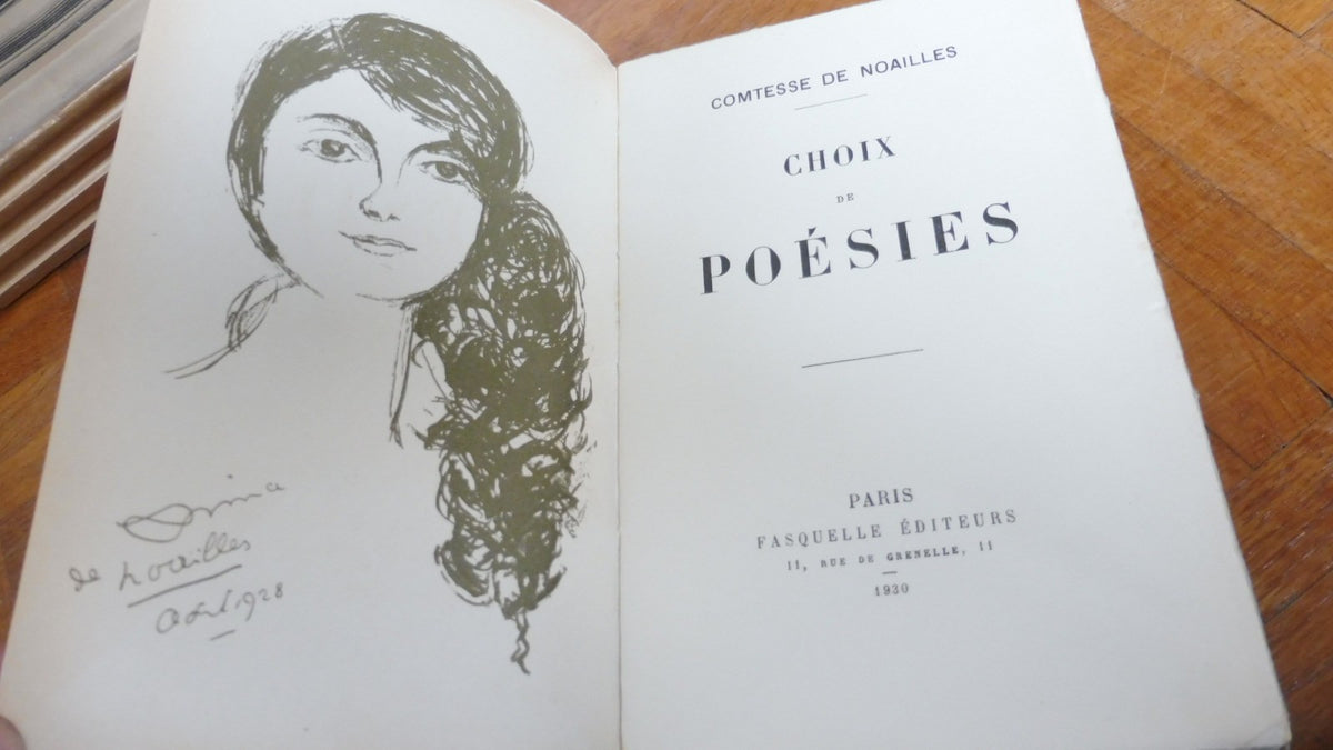 Choix de poésies de la Comtesse De Noailles 1930 EO VELIN