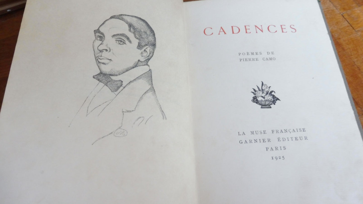 Cadences (Pierre Camo) 1925 EO ENVOI + lettre VERGE