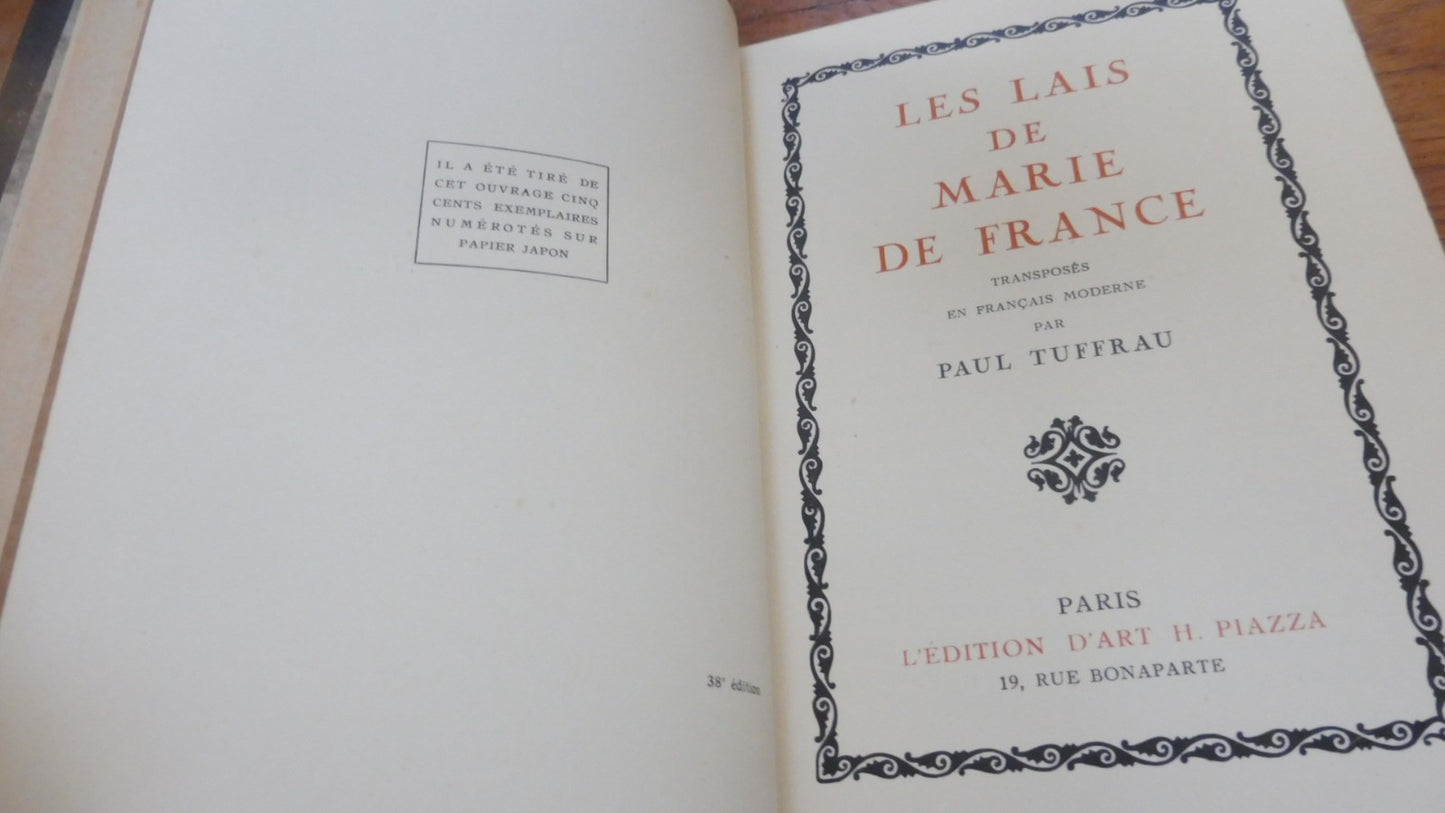 Les Lais de Marie de France (Paul Tuffrau) 1932