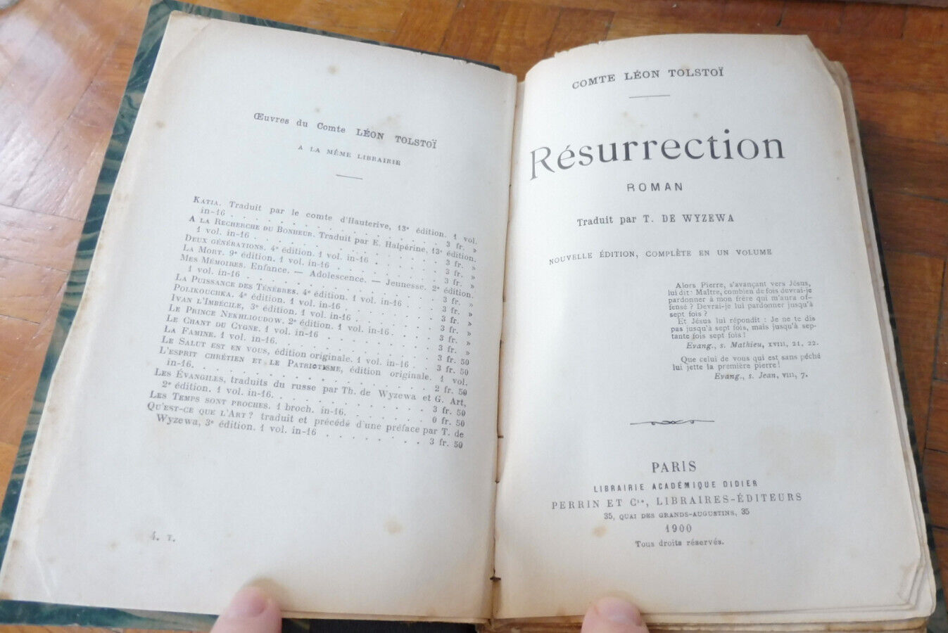 Résurrection (Léon Tolstoï) 1900