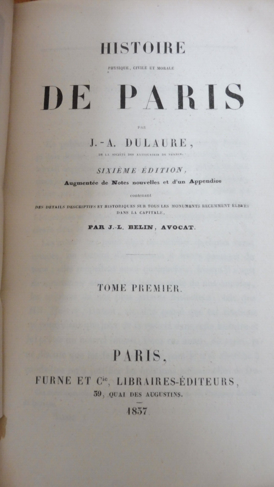Histoire physique, civile et morale de Paris (Dulaure) 1837 8/8