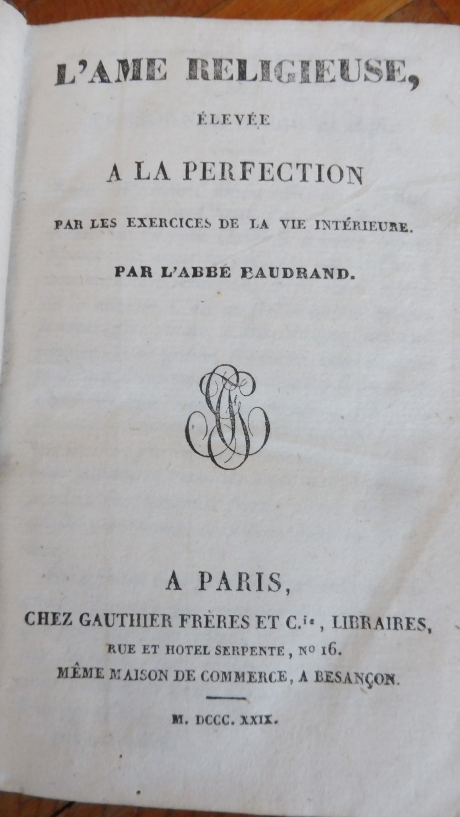 L'Âme religieuse élevée à la perfection (Baudrand) 1819