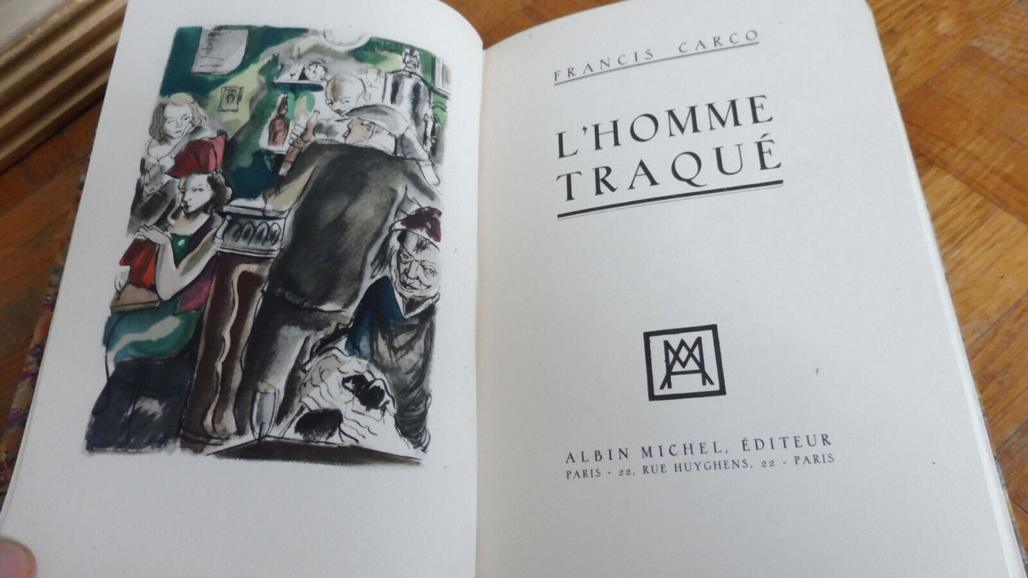 L'Homme traqué (Francis Carco) 1929 illus. Lechantre