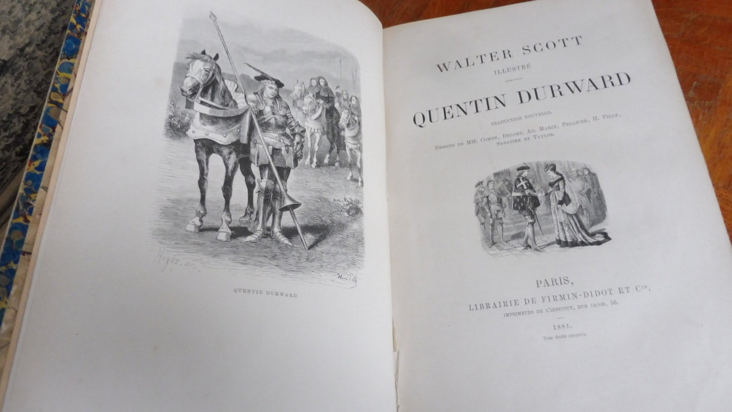 Quentin Durward (Walter Scott) 1881 illus. Comte, Delort, Marie, Pellicer, Pille