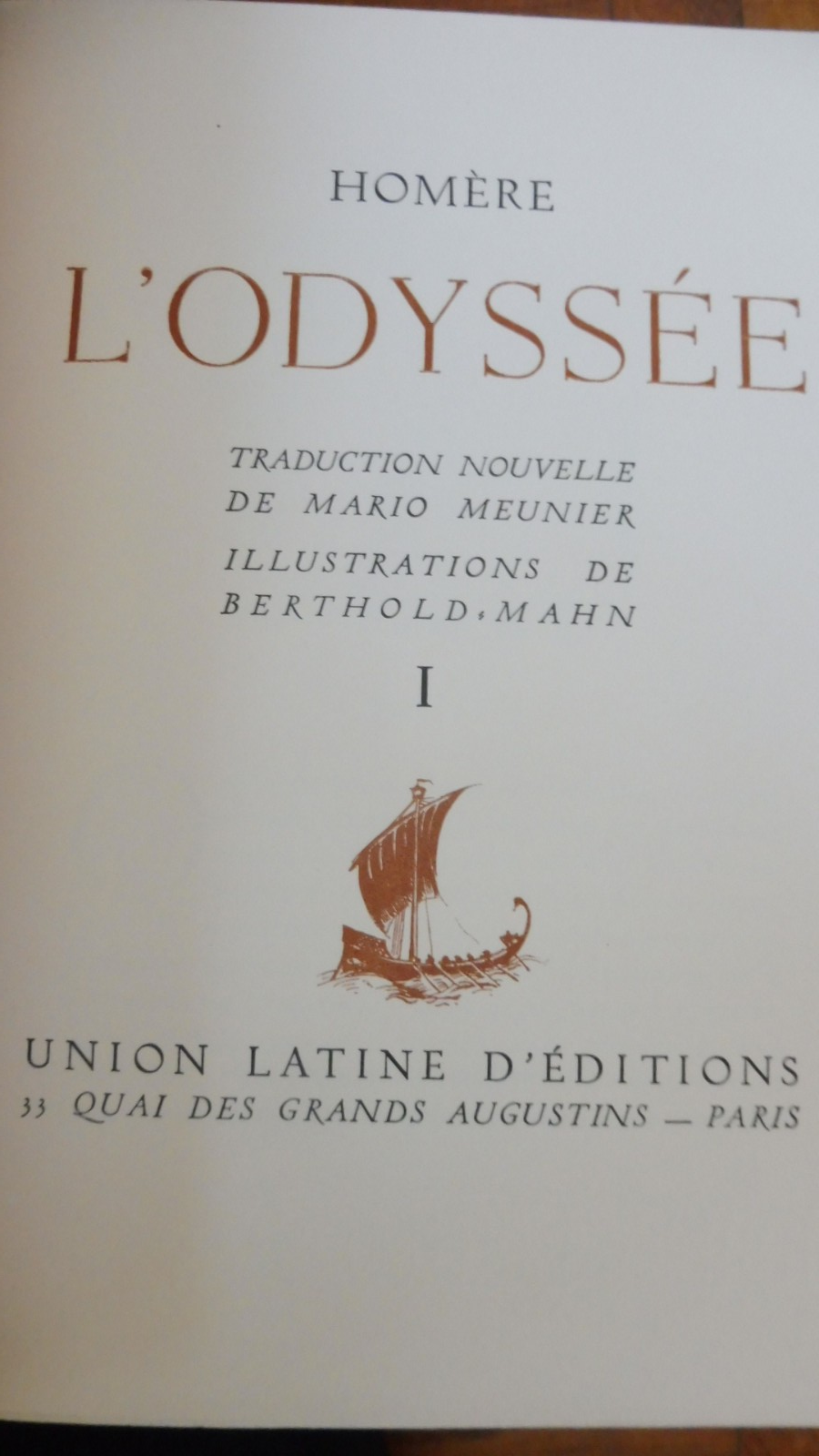 L'Iliade et l'Odyssée (Homère) s.d. illus. Berthold Mahn