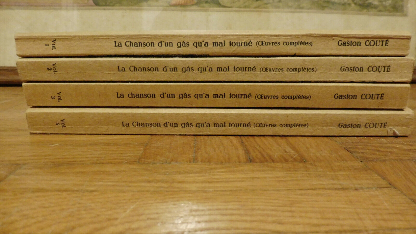 La Chanson d'un gas qu'a mal tourné (Gaston Couté) 1976-78 4 vol.