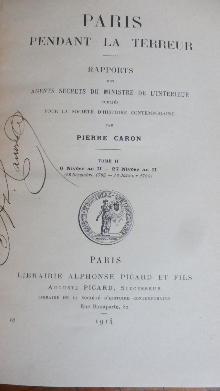 Paris pendant la Terreur (P. Caron) 1914
