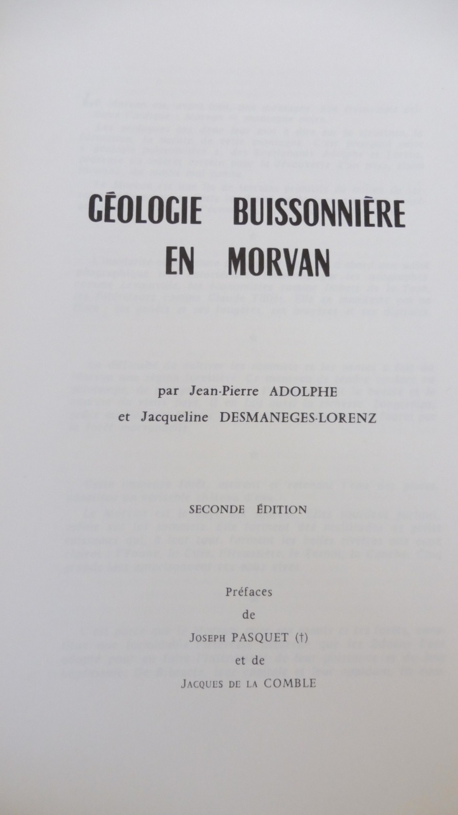 Géologie buissonnière en Morvan (Adolphe et Desmaneges-Lorenz) s.d.