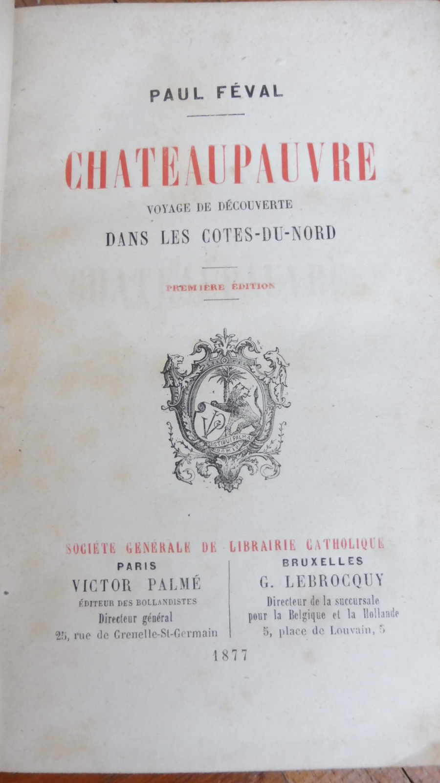Chateaupauvre (Paul Féval) 1877 EO