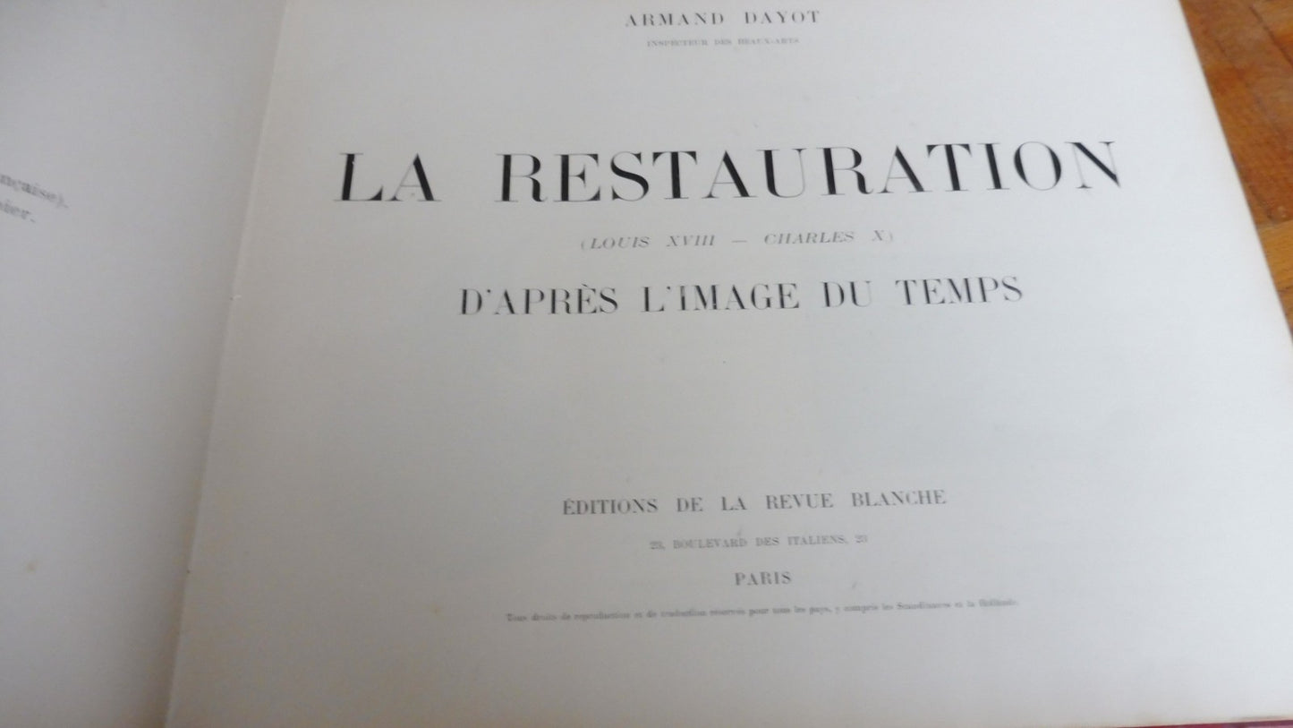 La Restauration (Armand Dayot) s.d.