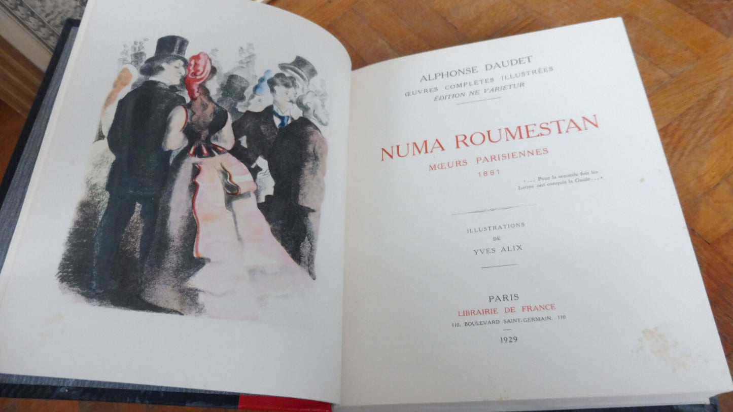 Nouma Roumestan + L'Evangéliste (Alphonse Daudet) 1929 illus. Quelvée & Alix