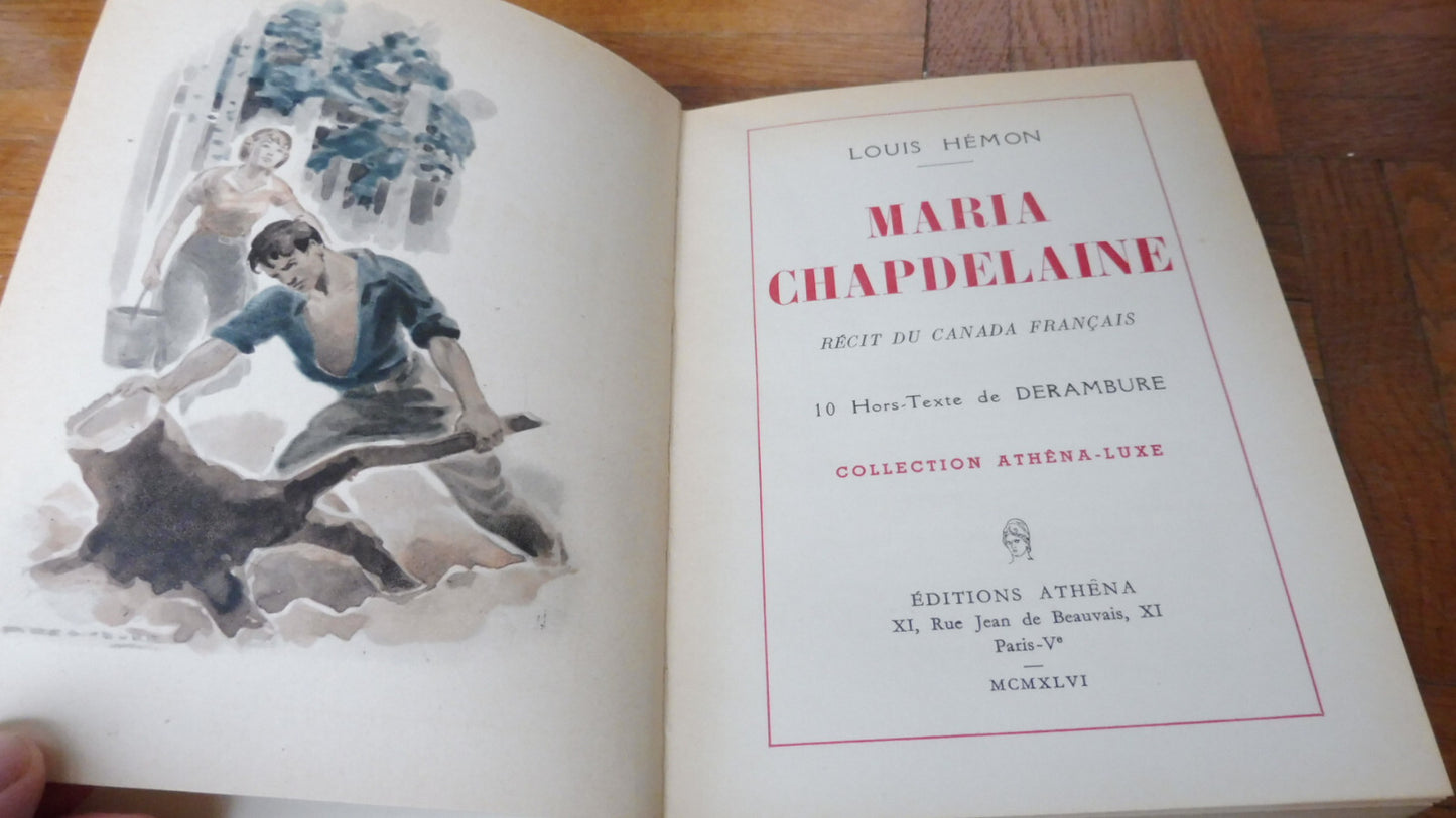 Maria Chapdelaine (Louis Hémon) 1946 illus. Derambure NUMEROTE