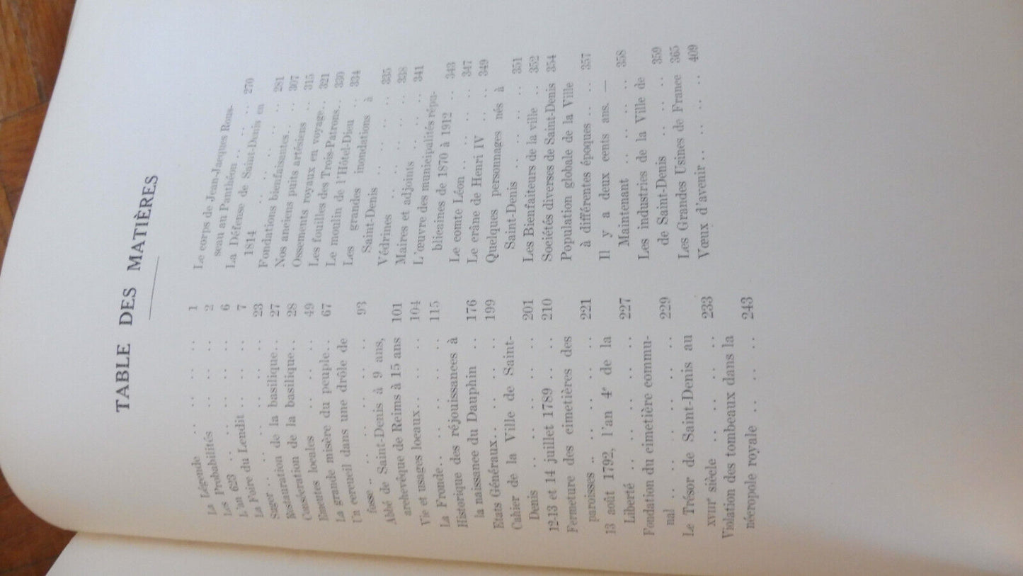 Histoire de la ville de Saint-Denis et de la basilique (H. Monin) 1928