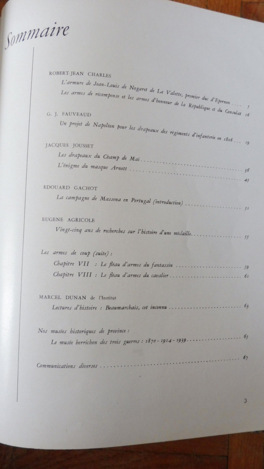 Bulletin de la Société des Amis du Musée de l'Armée. Années 1955-1961 2 vol.