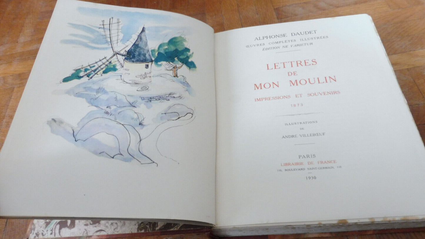Lettres de mon moulin (Alphonse Daudet) 1930 illus. Villeboeuf