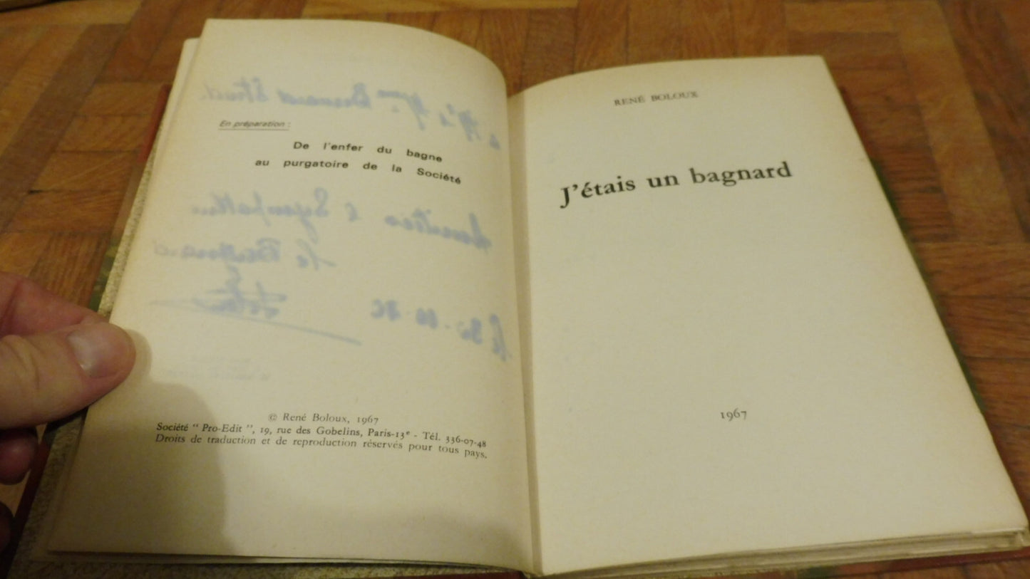 J'étais un bagnard (René Boloux) 1967 ENVOI