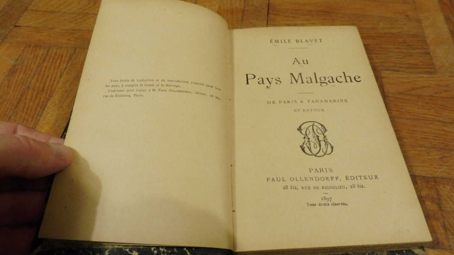 Au pays malgache (Emile Blavet) 1897