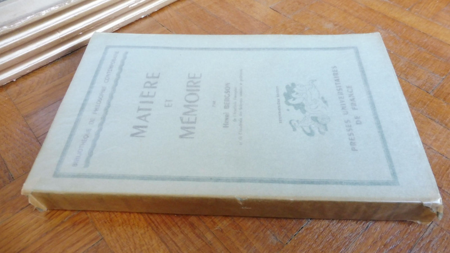 Matière et mémoire (Henri Bergson) 1941