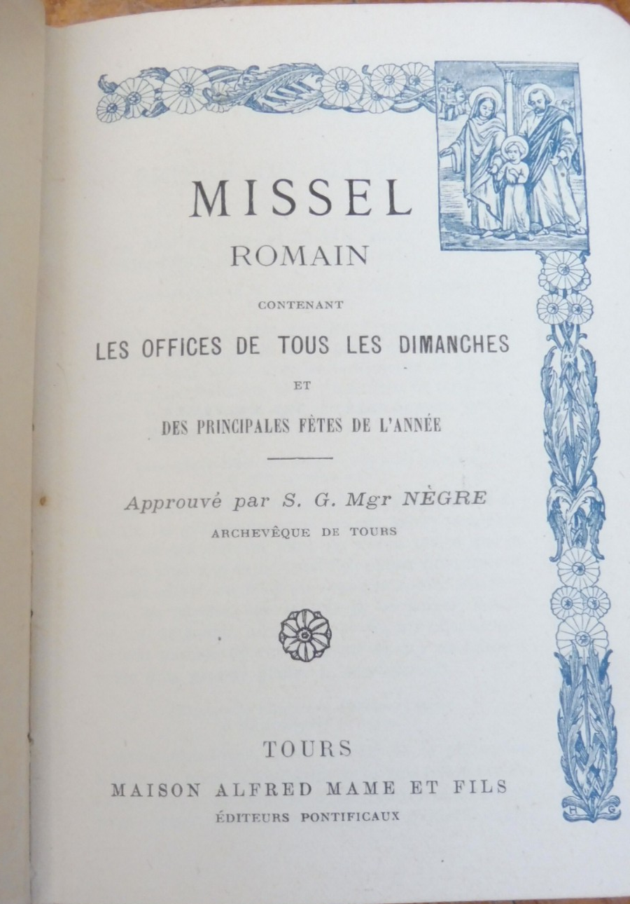 Missel romain s.d.