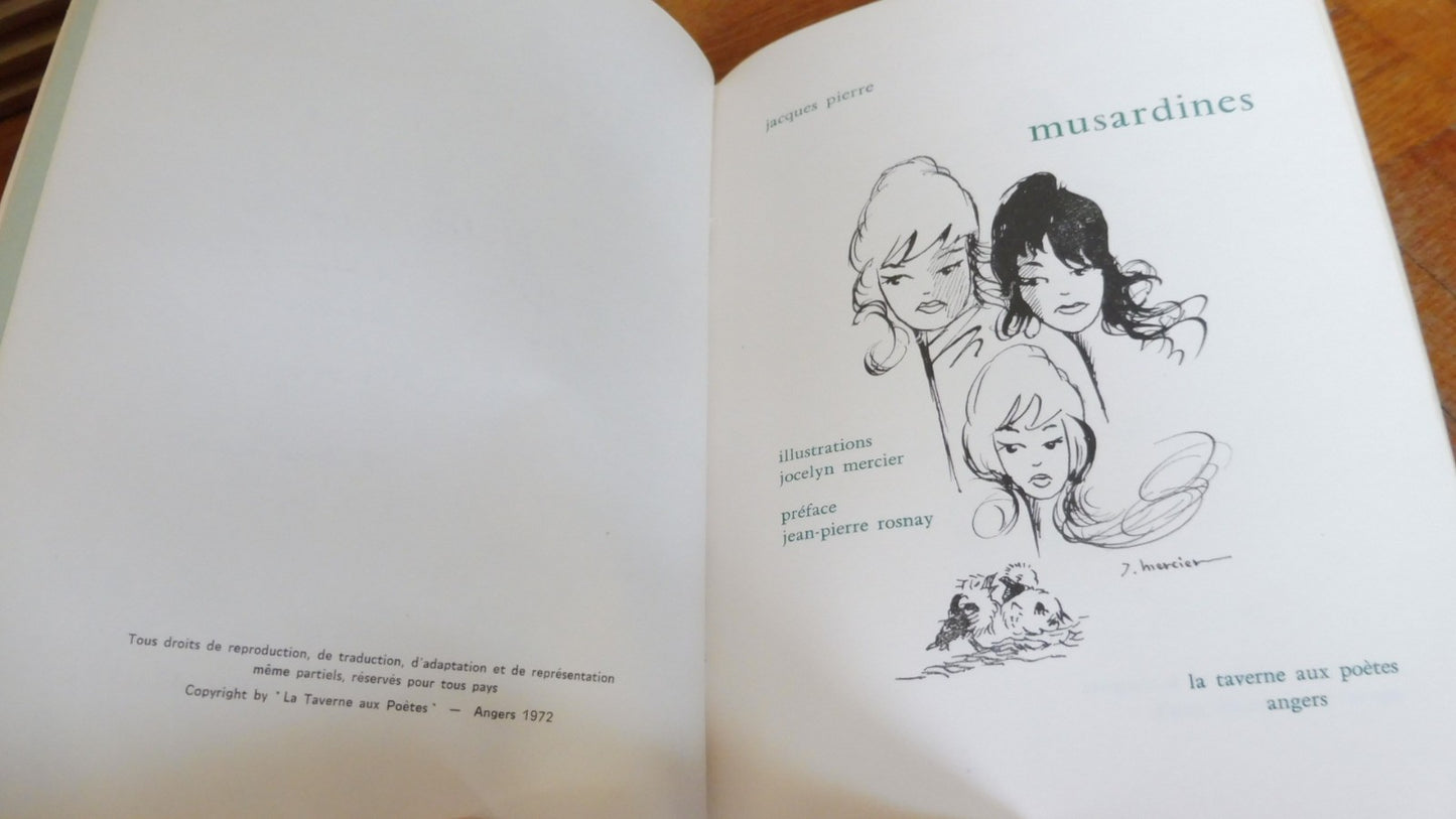 Musardines (Jacques Pierre) 1972 illus. Jocelyn Mercier ENVOI