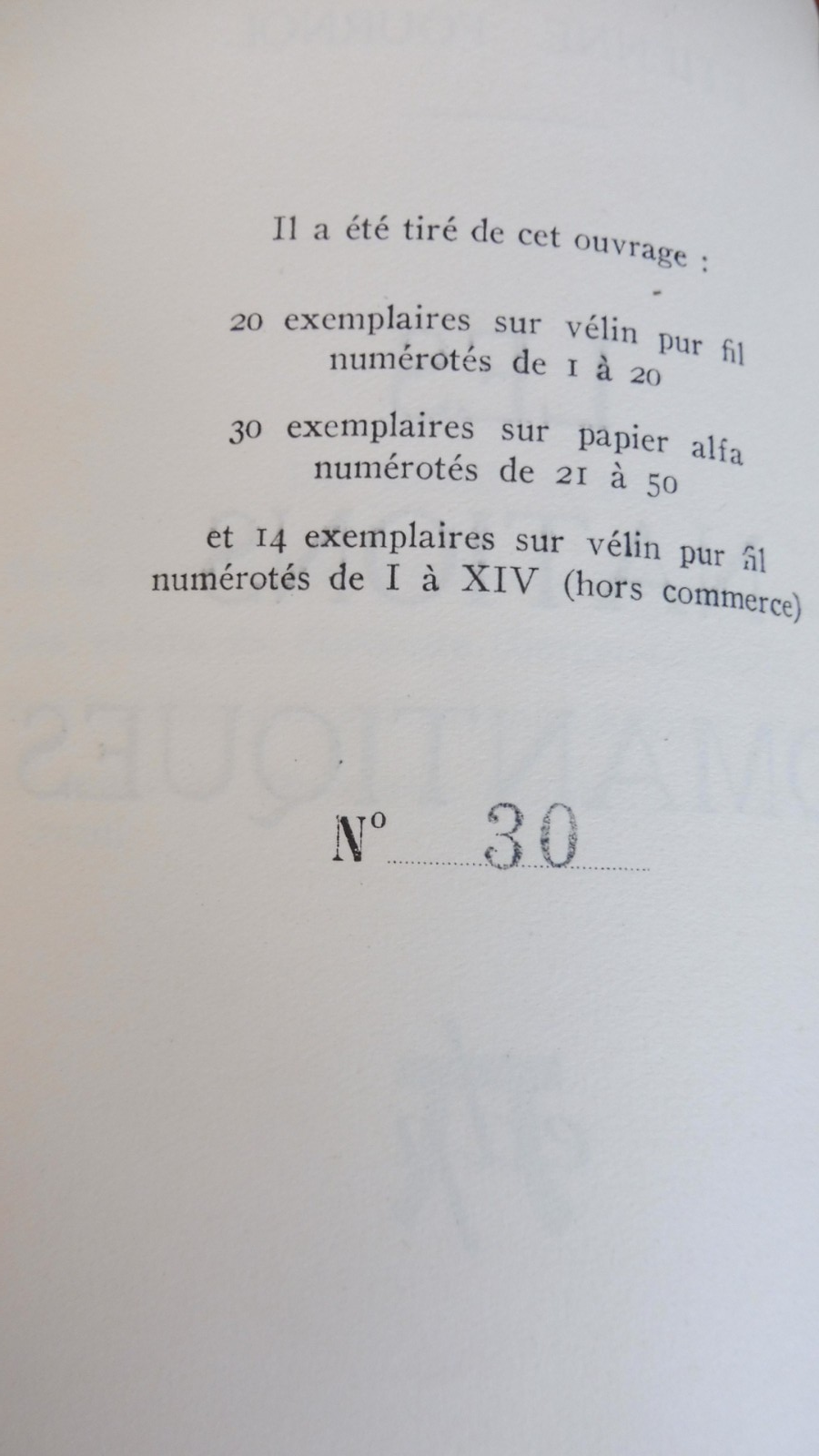 Les Nations romantiques (Etienne Fournol) 1931 EO ALFA