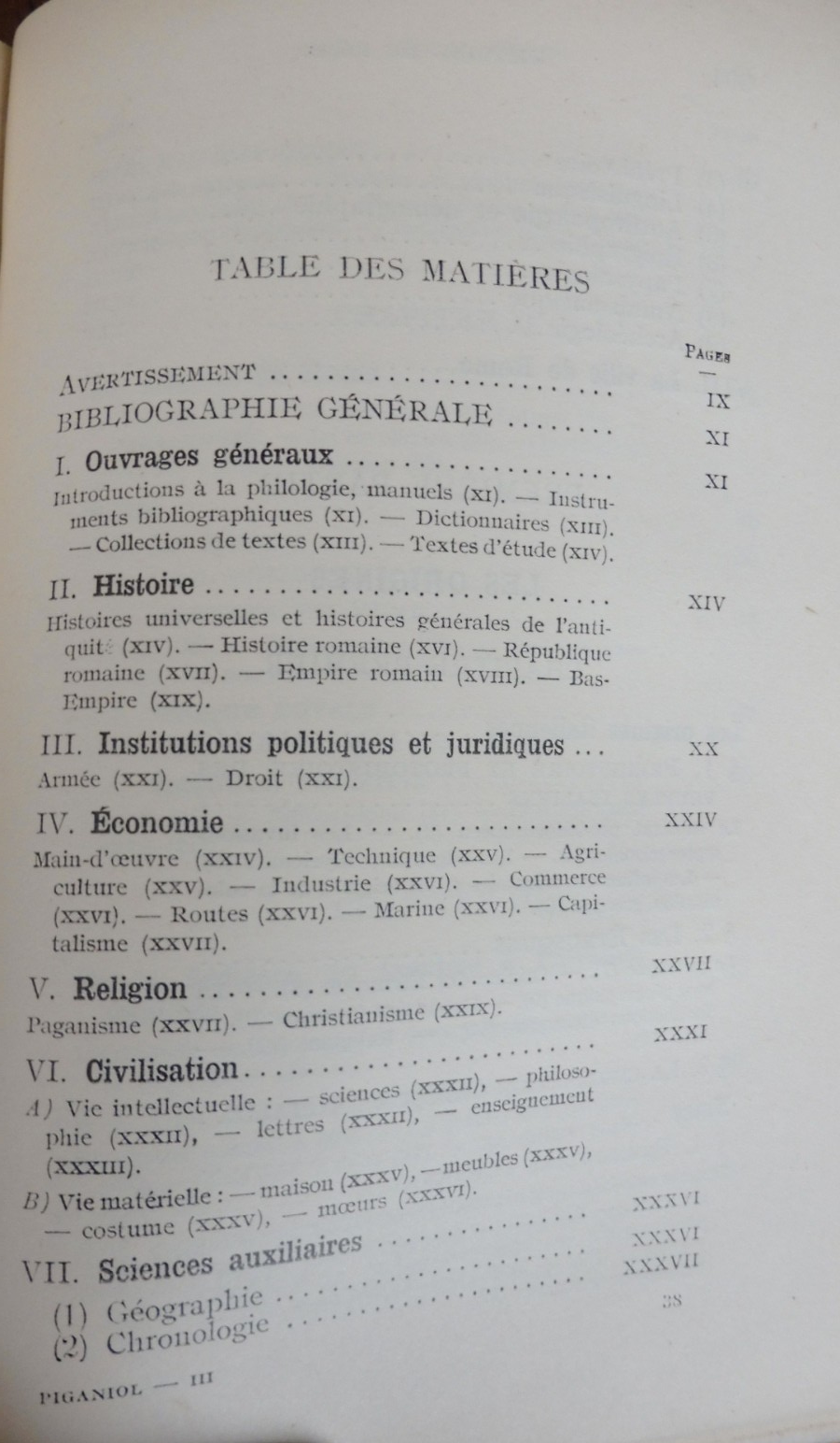 Histoire de Rome (André Piganiol) 1949