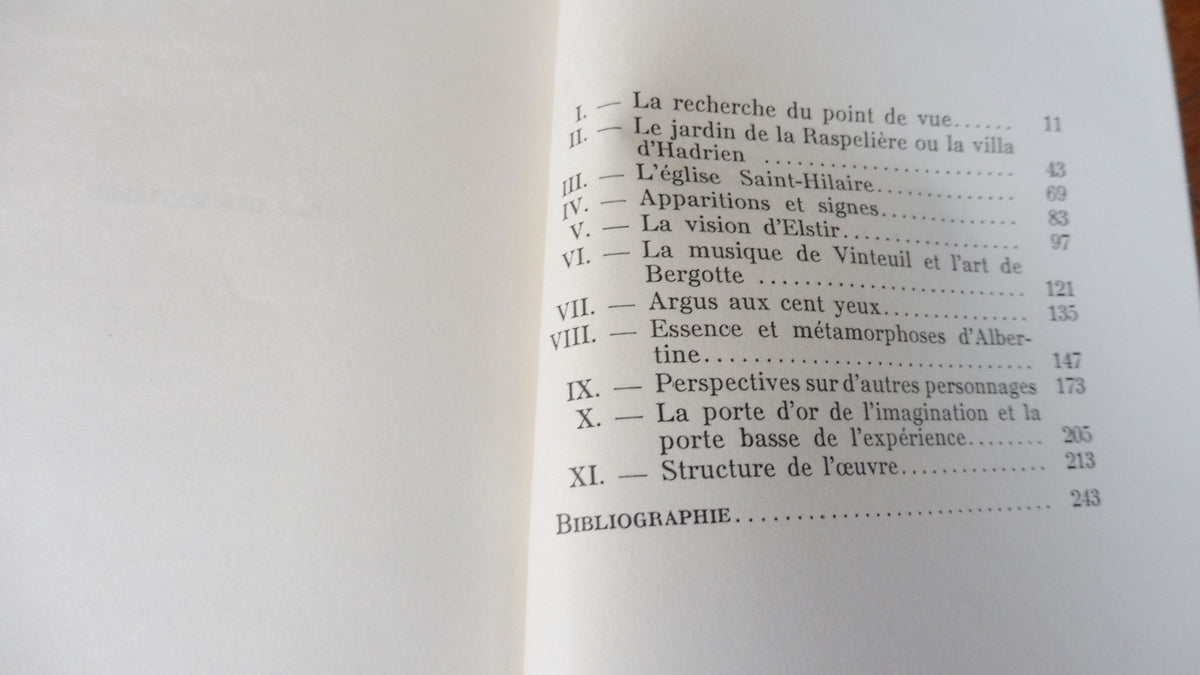 Marcel Proust ou le complexe d'Argus (Louis Bolle) 1966 EO