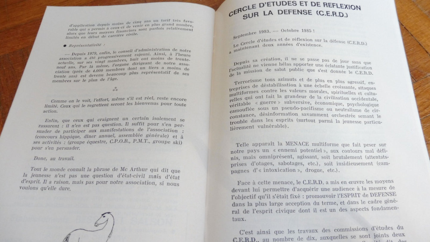 Revue de la Cavalerie Blindée n°133 Mars 1986