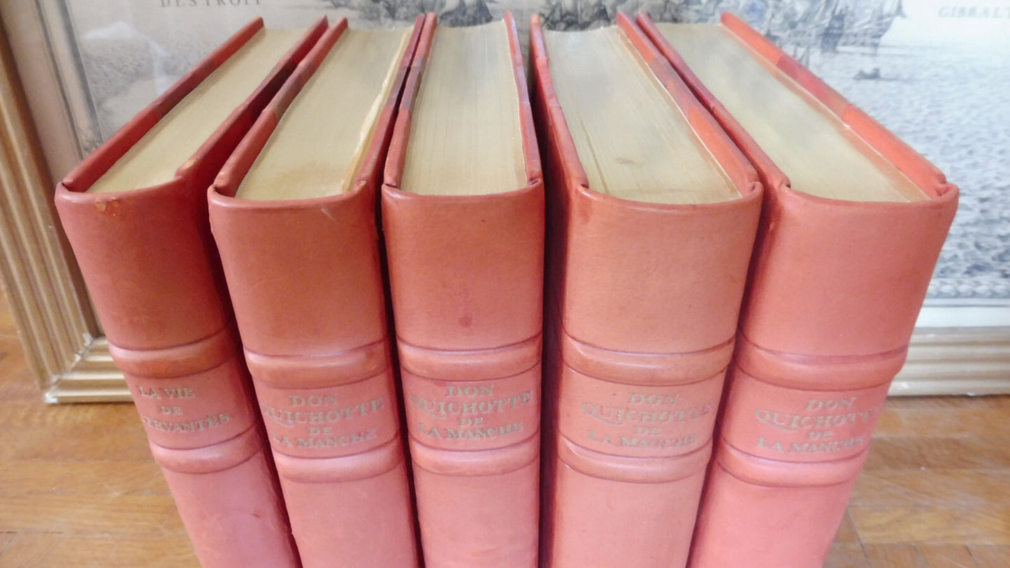Don Quichotte (Cervantès) 1935 illus. Berthold Mann 5 vol.