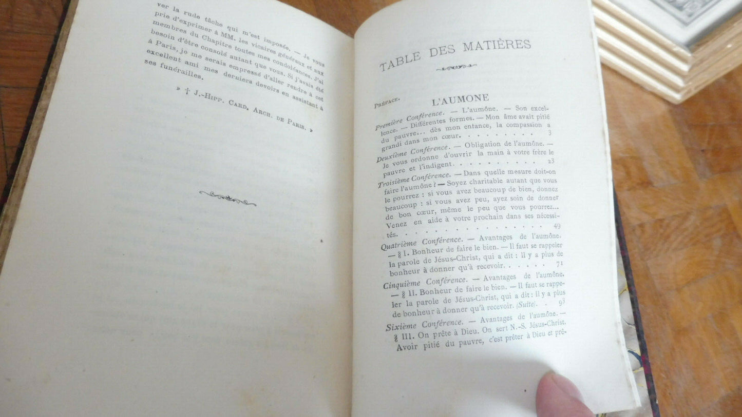 L'Aumône. Conférences (Landriot) 1875