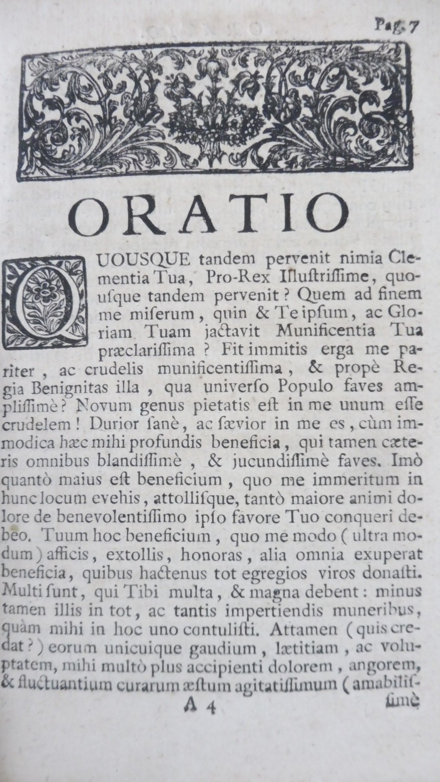 Brevis oratio quam coram Petro Michaele de Almeyda (De Siqueyra) 1748