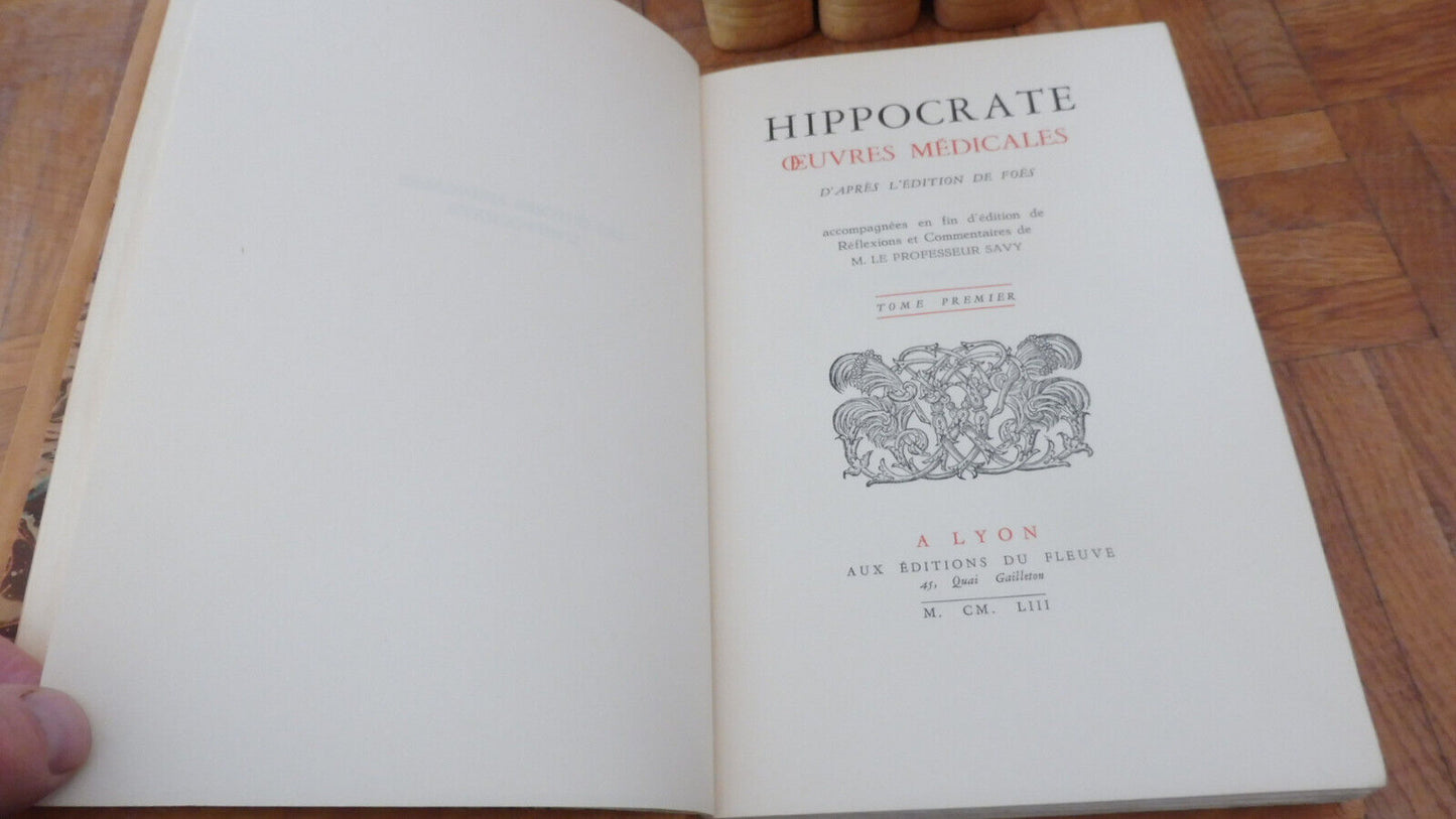 Oeuvres médicales d'Hippocrate 1953 4/4