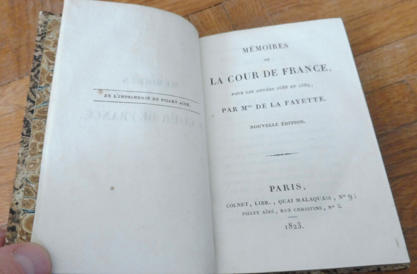 Mémoires de la cour de France 1688-89 (Mme. De La Fayette) 1823