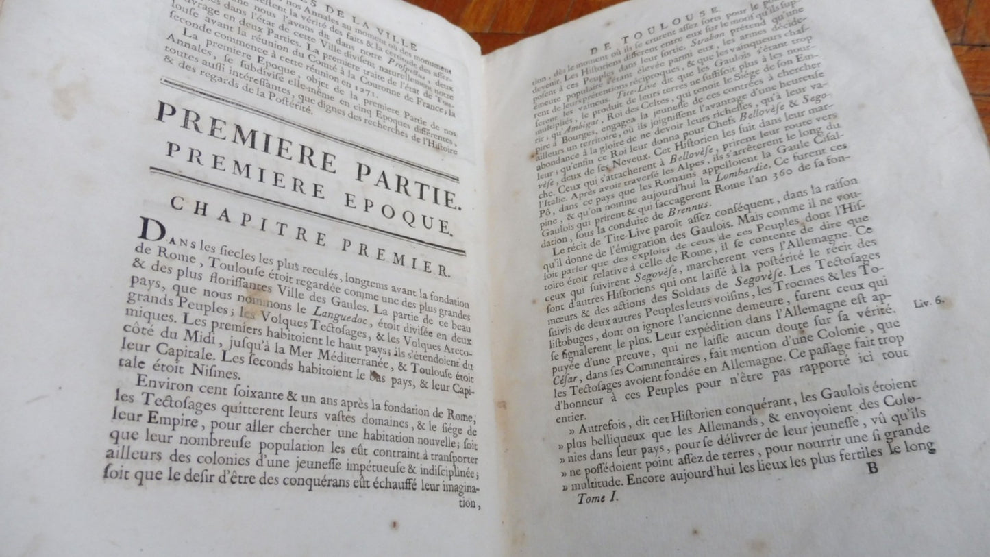 Annales de la ville de Toulouse (Durosoi) 1771 5 tomes en 4 vol.