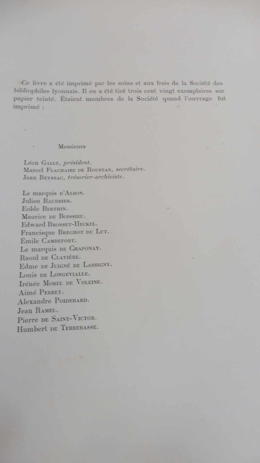 Armorial des bibliophiles de Lyonnais, Forez... (Poidebard et alii.) 1907
