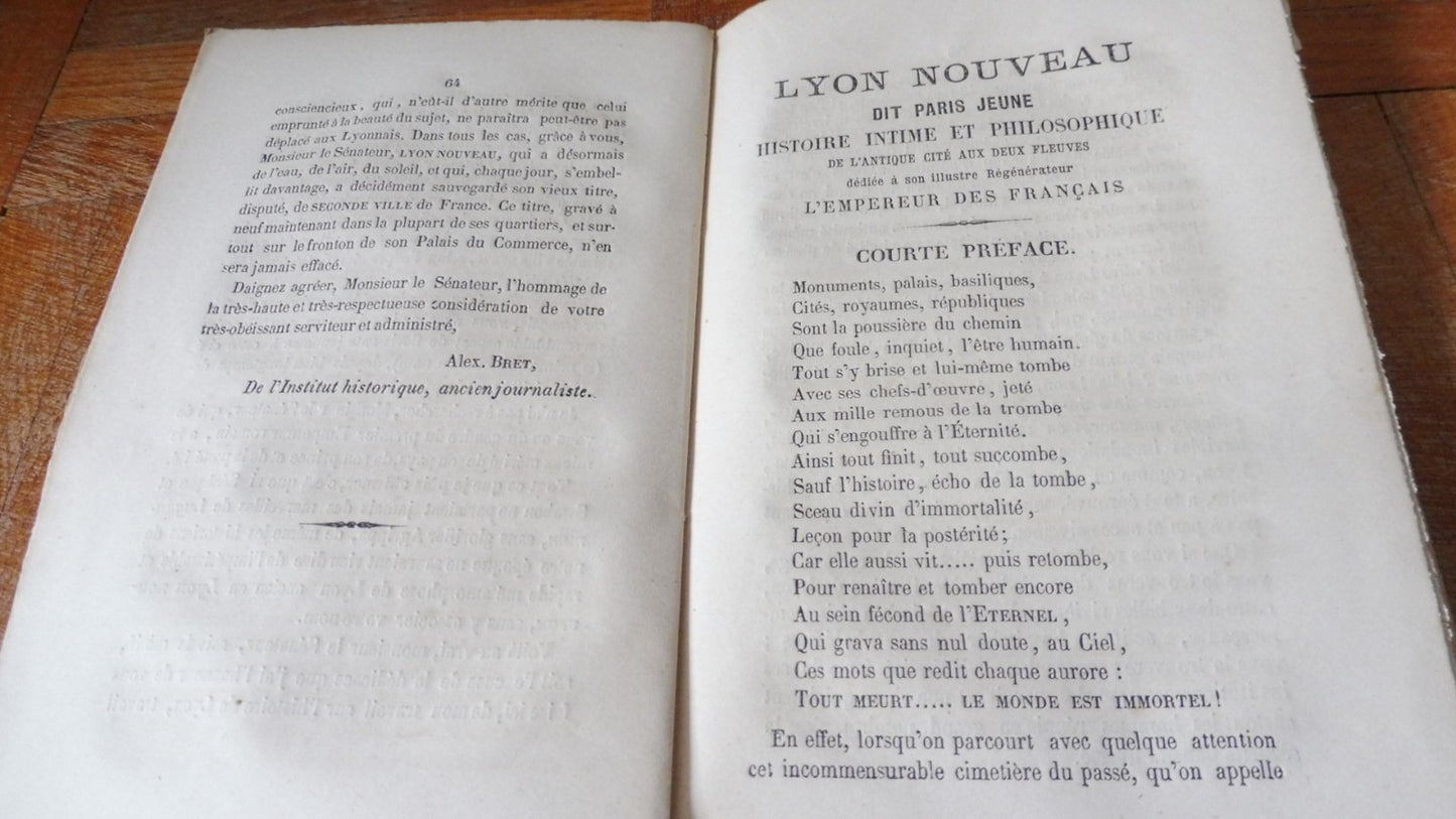 Annuaire impérial de Lyon Nouveau, dit Paris Jeune (Alexandre Bret) 1866