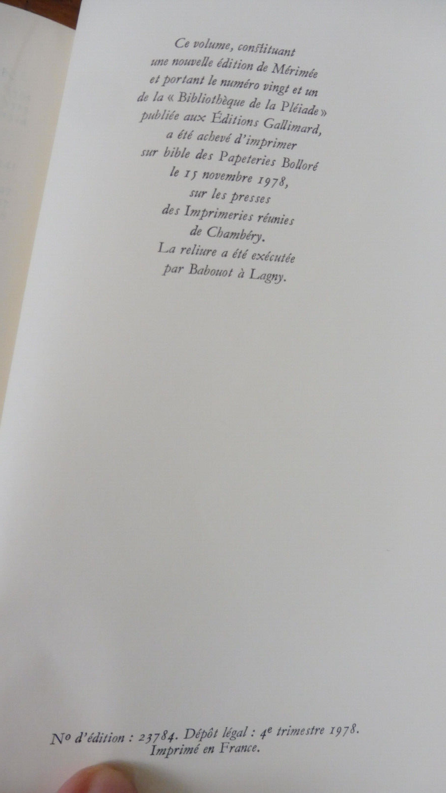 Théâtre de Clara Gazul. Romans et nouvelles (Mérimée) 1978 PLEIADE