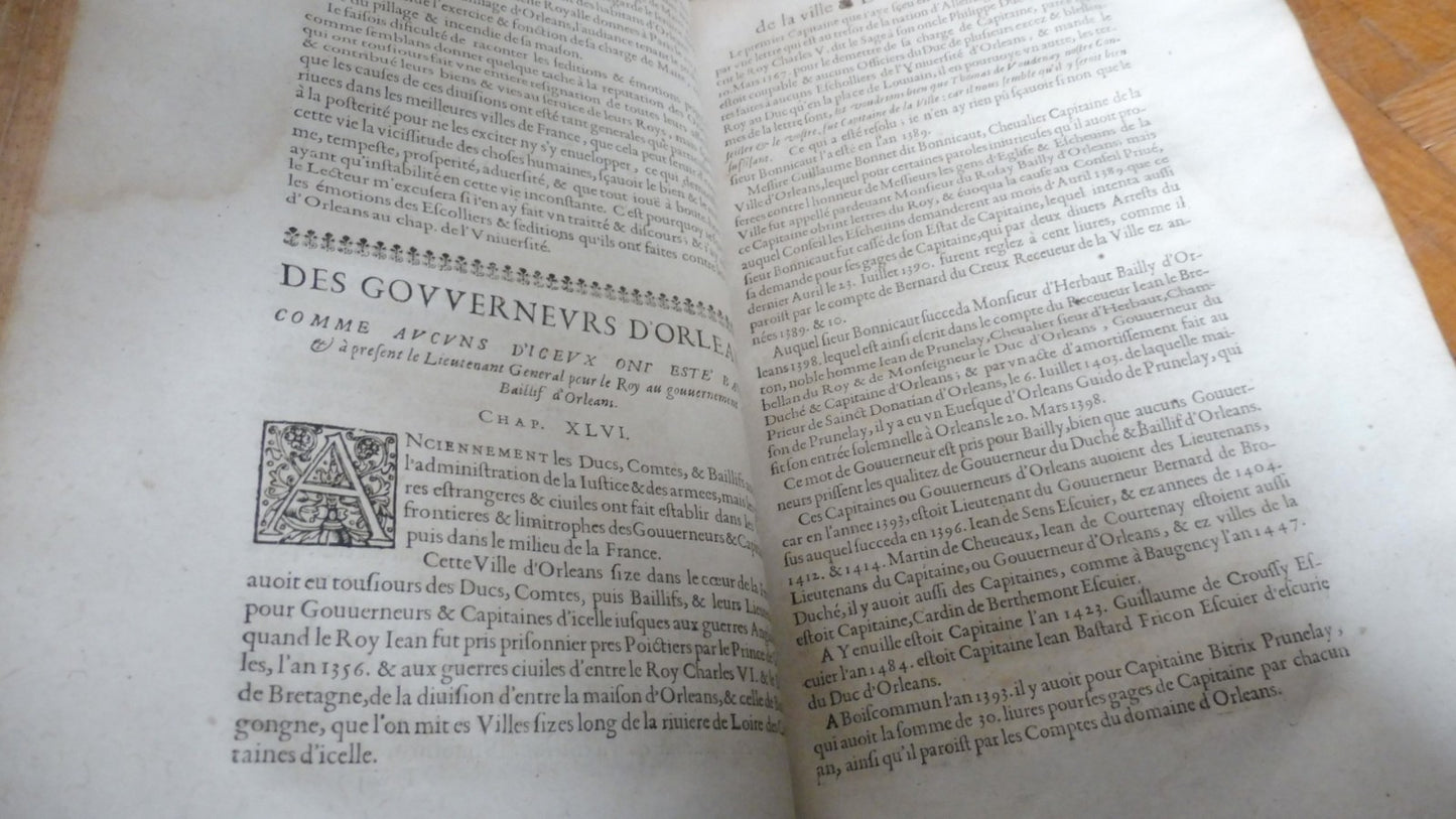Histoire et antiquitez de la ville d'Orléans (François Le Maire) 1648 IN FOLIO