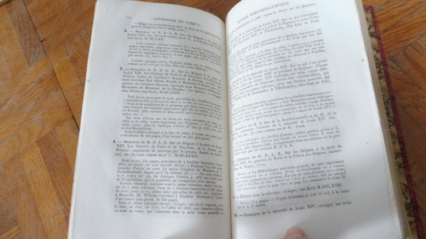 Appendice au 1er tome des oeuvres de La Rochefoucaud (Gilbert & Gourdault) 1883